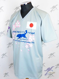 カラーオーダーオリジナル昇華Ｔシャツ 犬の障害競技世界大会 OPDES AGILITY JAPAN TEAM様